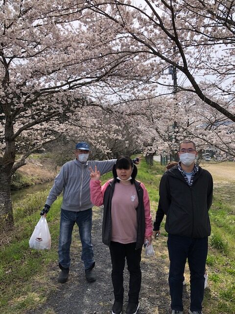 神山川のお花見🌸